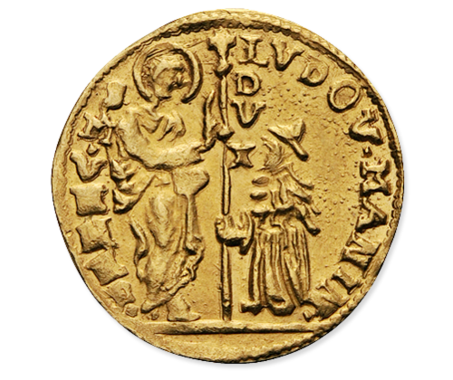Zecchino of Ludovico Manin, front
