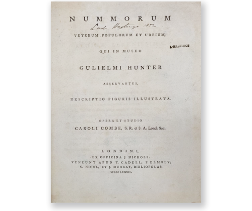 Exlibris von Theodore Newell, Rückseite