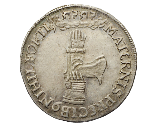 Vierteltaler 1617 auf das Christfest, Rückseite